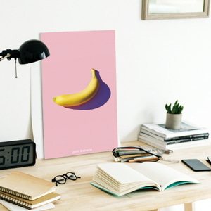 캔버스액자 자연 핑크 바나나 B타입 35x35cm