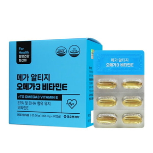 메가알티지 오메가3 비타민E 60캡슐